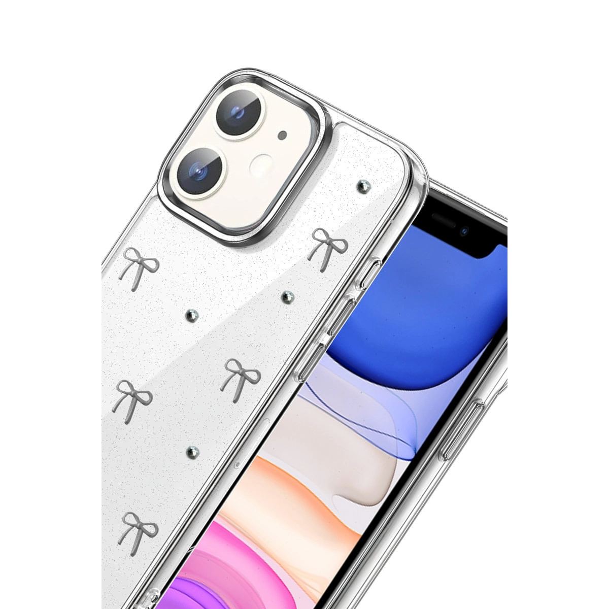 Apple İphone 12 Fiyonk Desenli Kapak - Desen 5