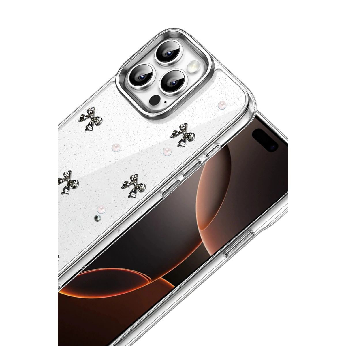 Apple İphone 16 Pro Max Fiyonk Desenli Kapak - Desen 8