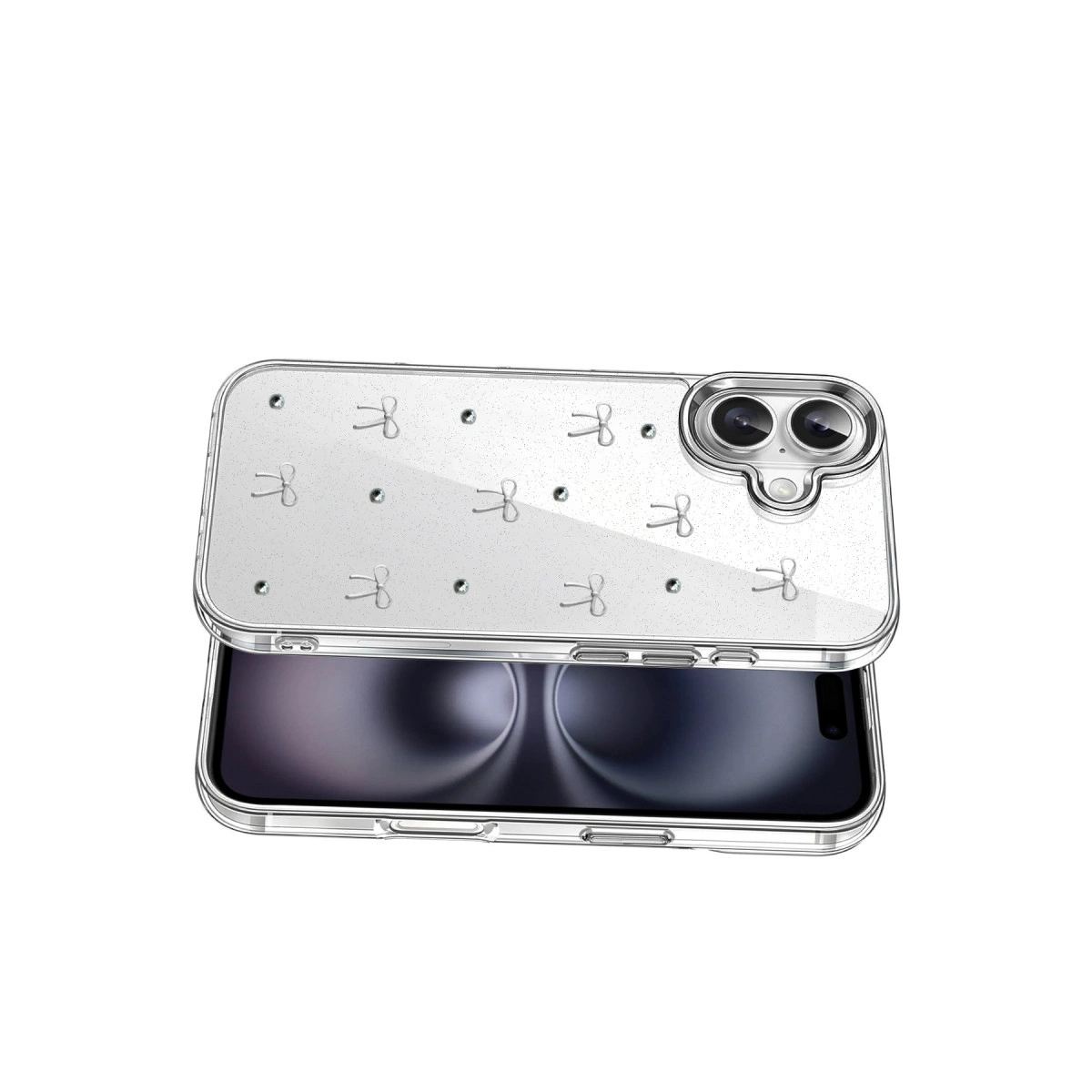 Apple İphone 16 Plus Fiyonk Desenli Kapak - Desen 5