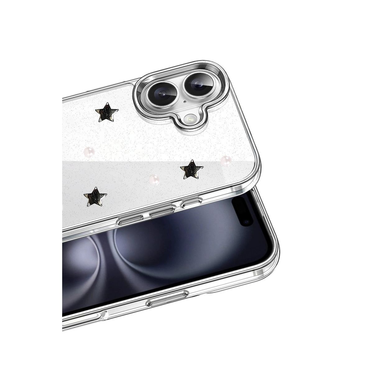 Apple İphone 16 Plus Fiyonk Desenli Kapak - Desen 7