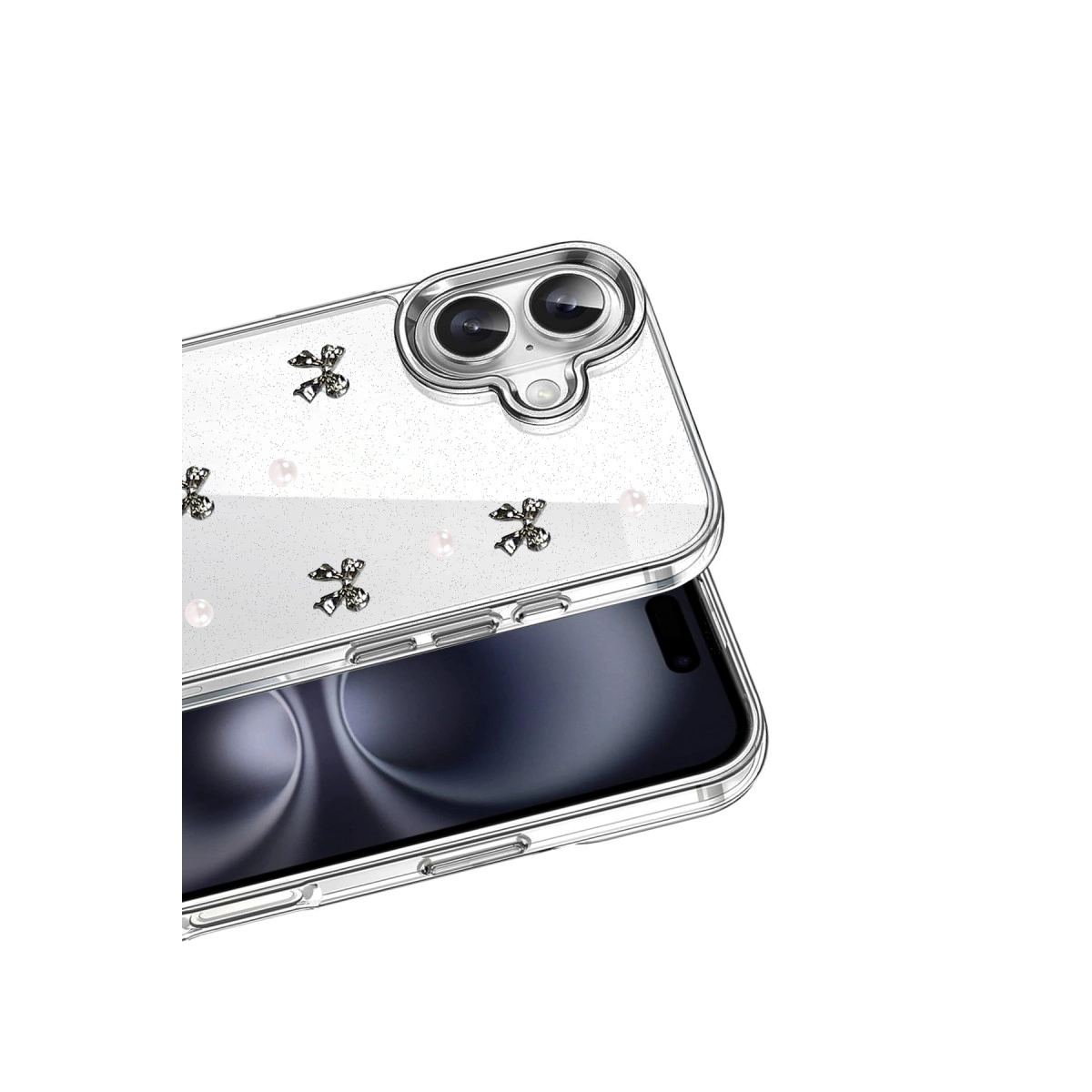 Apple İphone 16 Plus Fiyonk Desenli Kapak - Desen 8