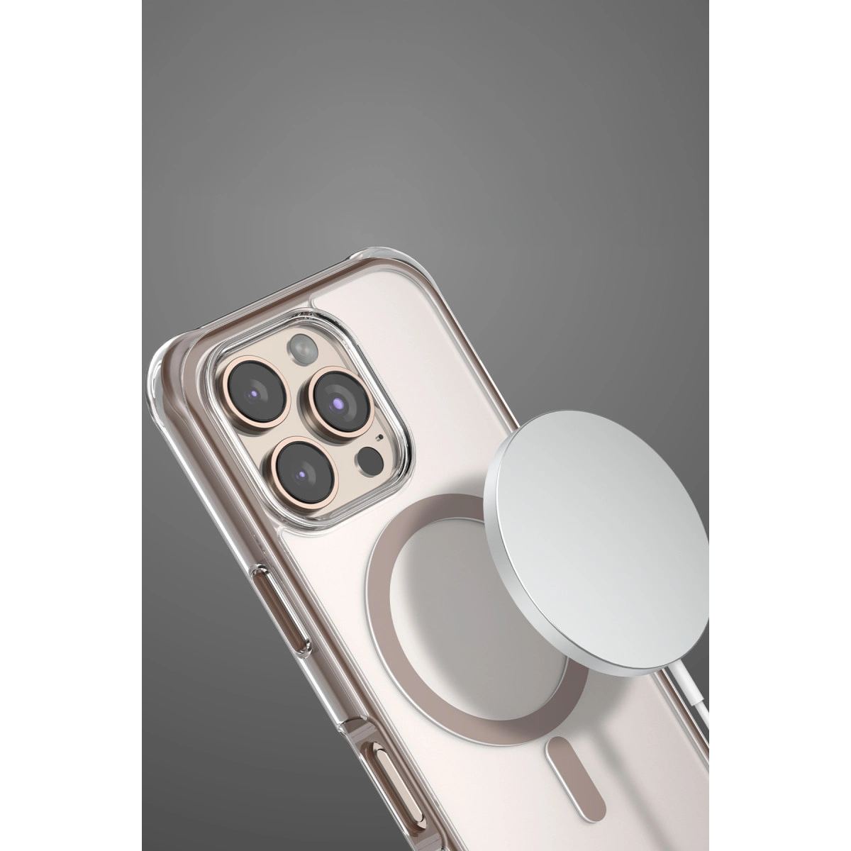Onegif Apple İphone 16 Hulk Magsafe Kapak - Çöl Titanyum