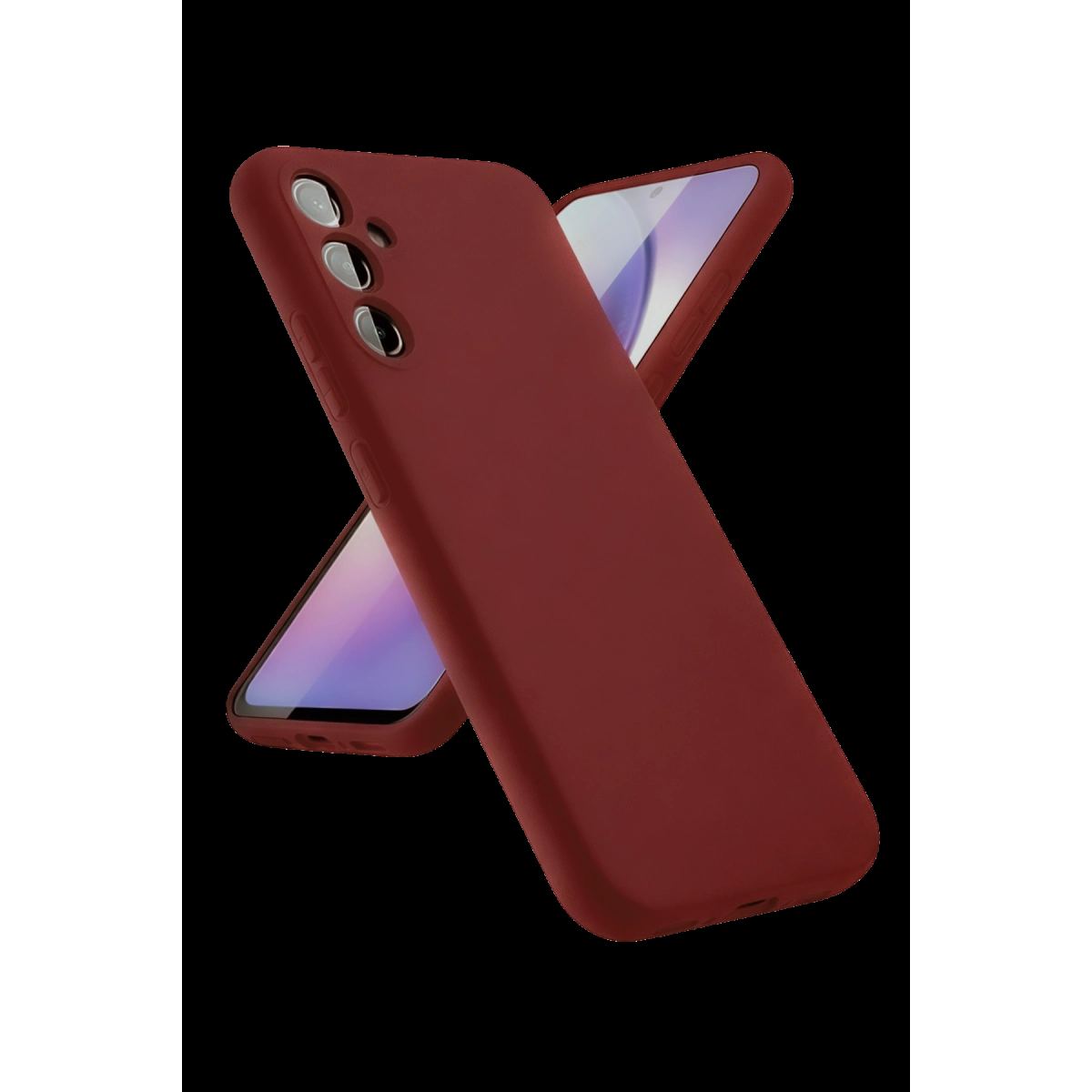 Samsung Galaxy A24 4g Kılıf First Silikon - Bordo