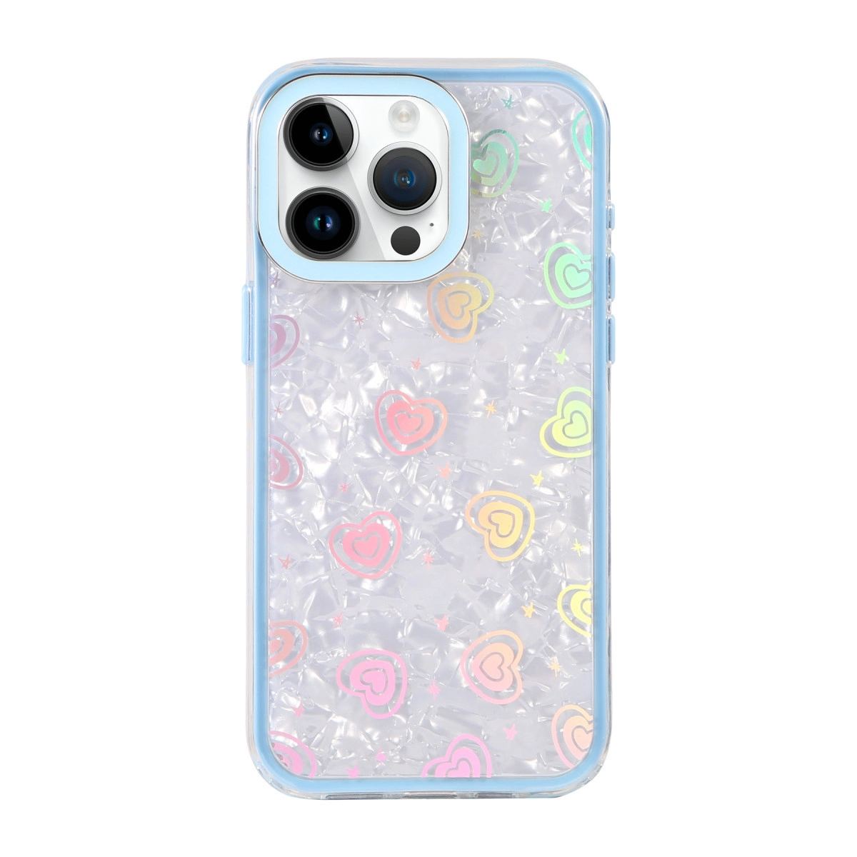 Apple İphone 14 Lumi Desenli Kapak - Mavi