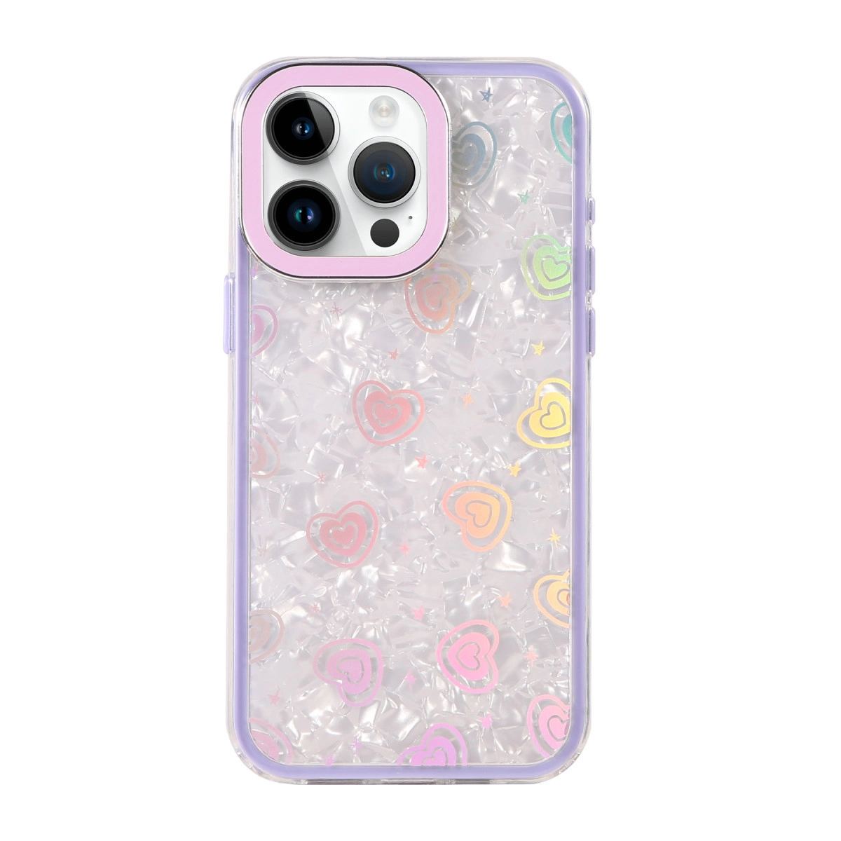 Apple İphone 14 Lumi Desenli Kapak - Mor