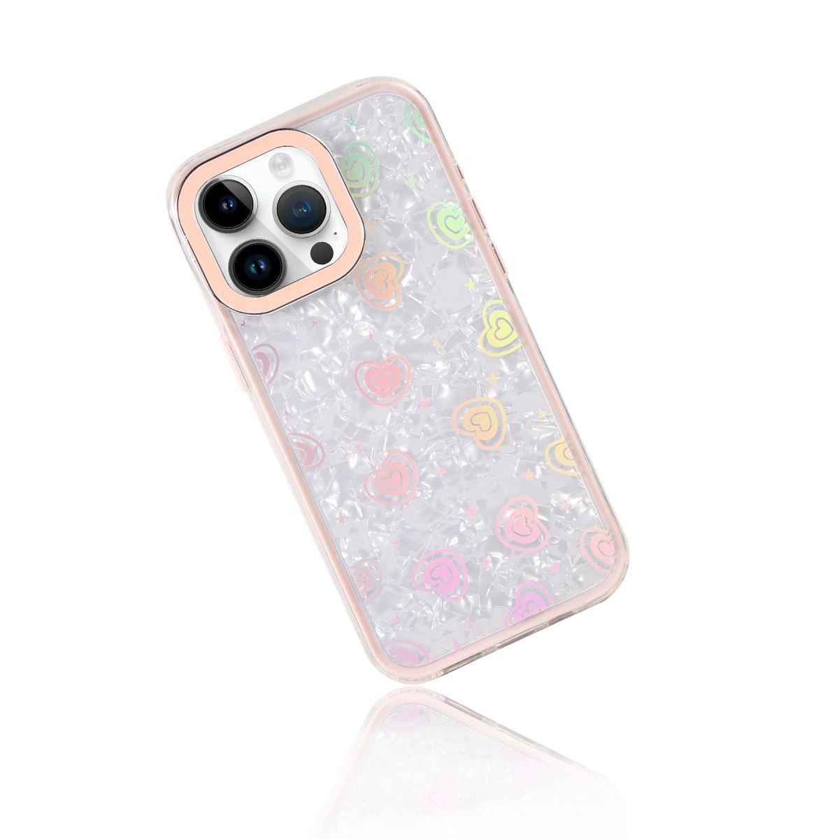 Apple İphone 14 Pro Max Lumi Desenli Kapak - Pembe