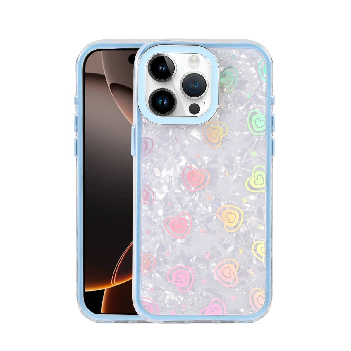 Apple İphone 16 Pro Max Lumi Desenli Kapak - Mavi