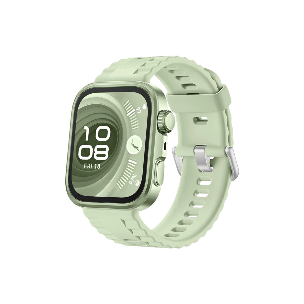 Huawei Fit 4 Nova Silikon Kordon (saat Değildir) - Açık Yeşil