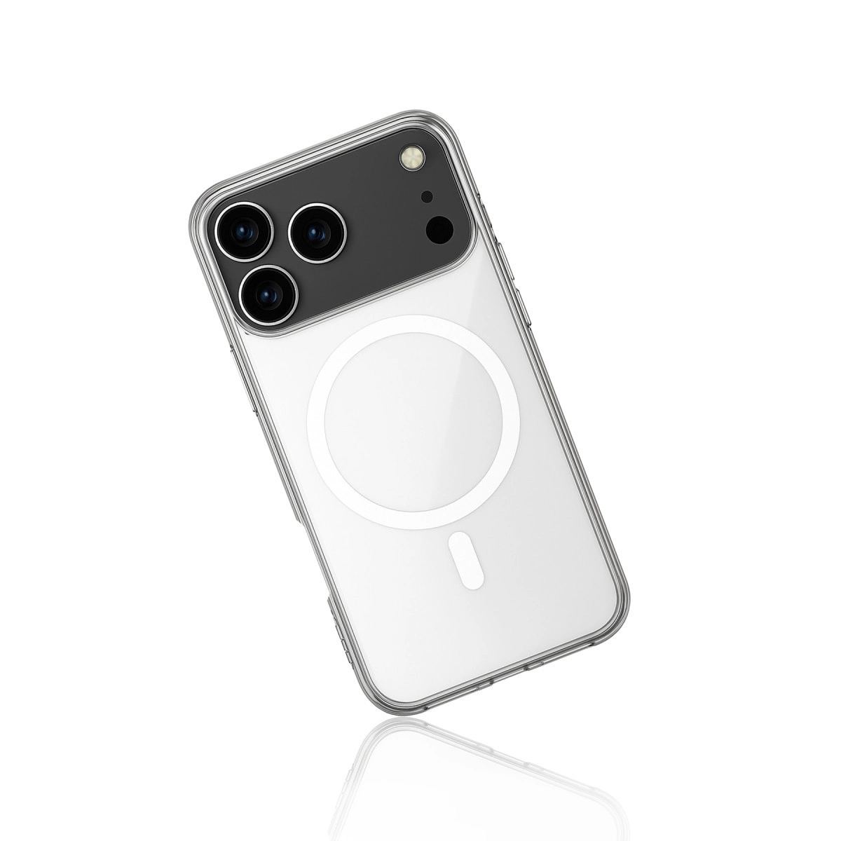 Apple İphone 17 Pro Kılıf Magneticsafe Şeffaf Silikon - Şeffaf