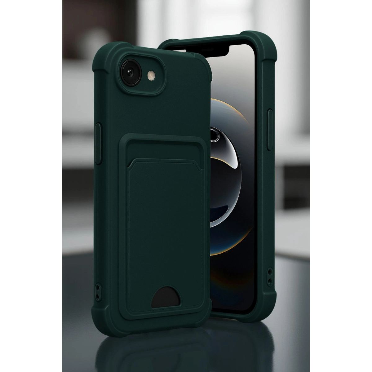 Apple İphone 16e Kelvin Kartvizitli Silikon - Siyah