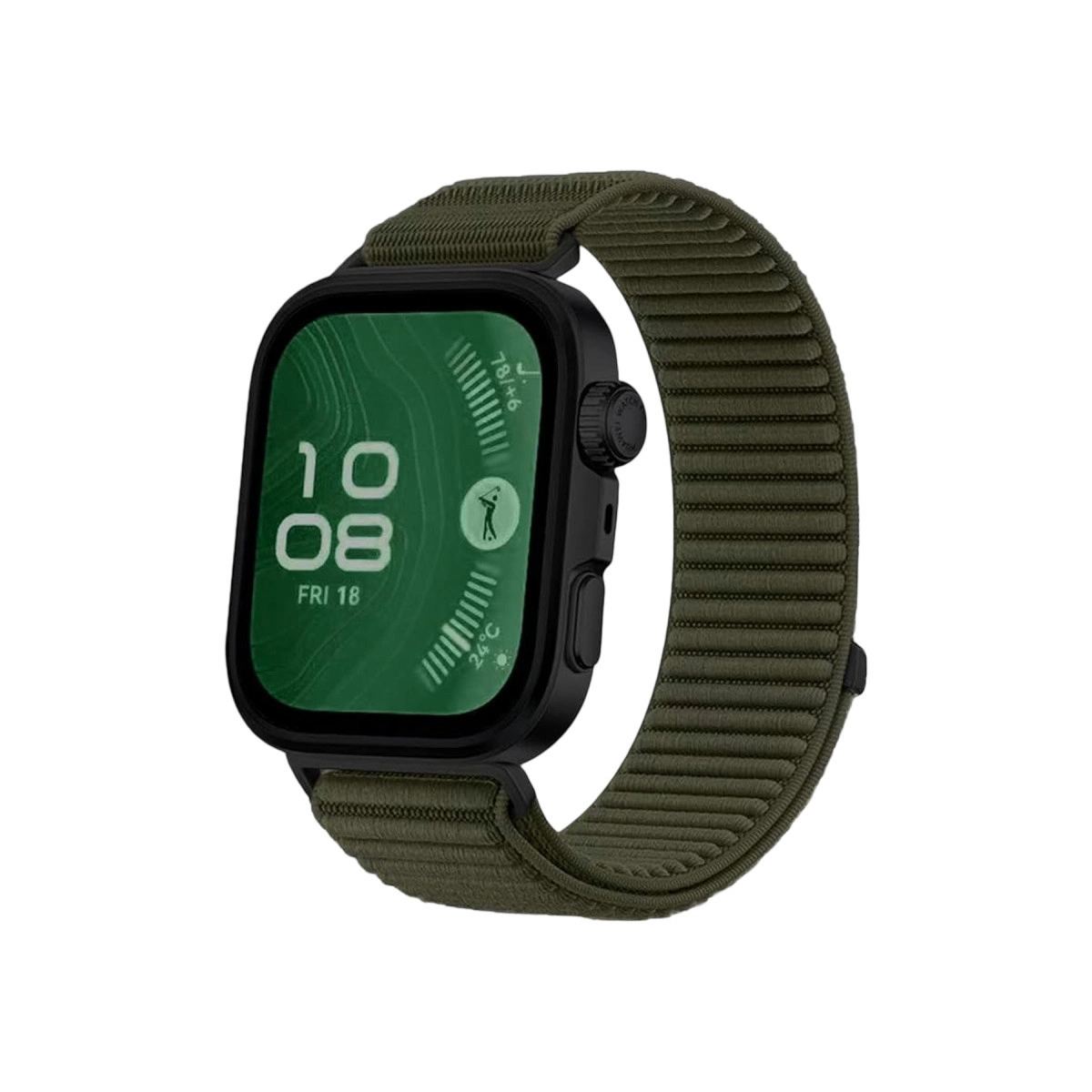Huawei Fit 4 Braid Kordon (saat Değildir) - Koyu Yeşil