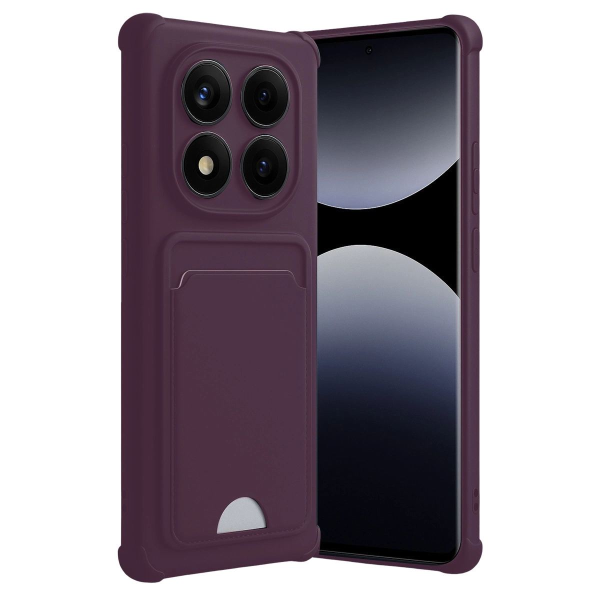 Xiaomi Redmi Note 14 Pro Plus Kelvin Kartvizitli Silikon - Derin Mor
