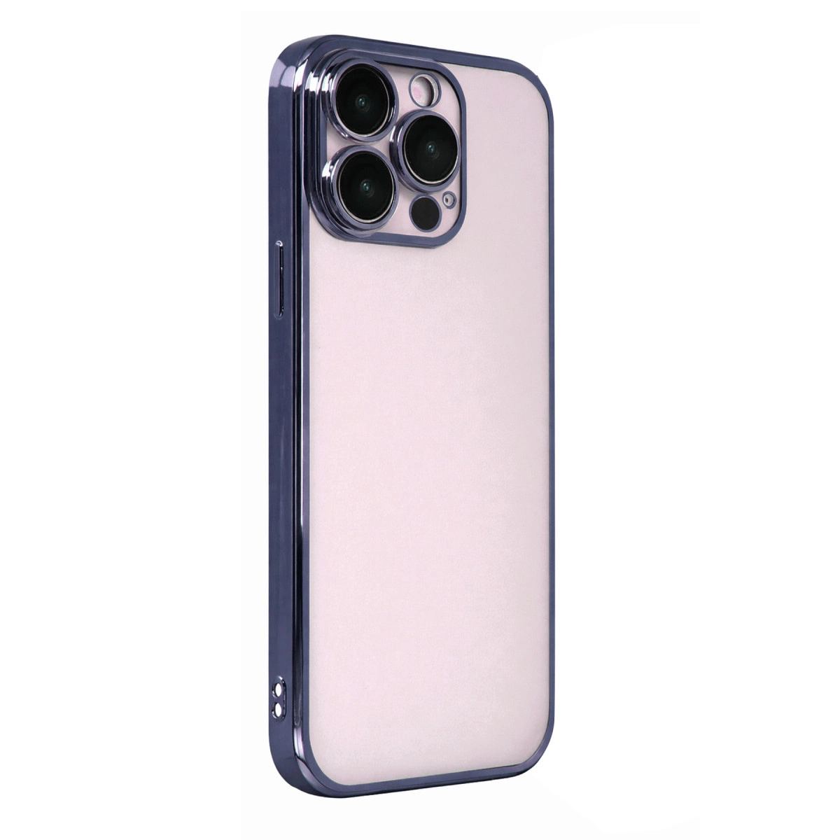 Apple İphone 15 Pro Max Razer Lensli Silikon - Lacivert