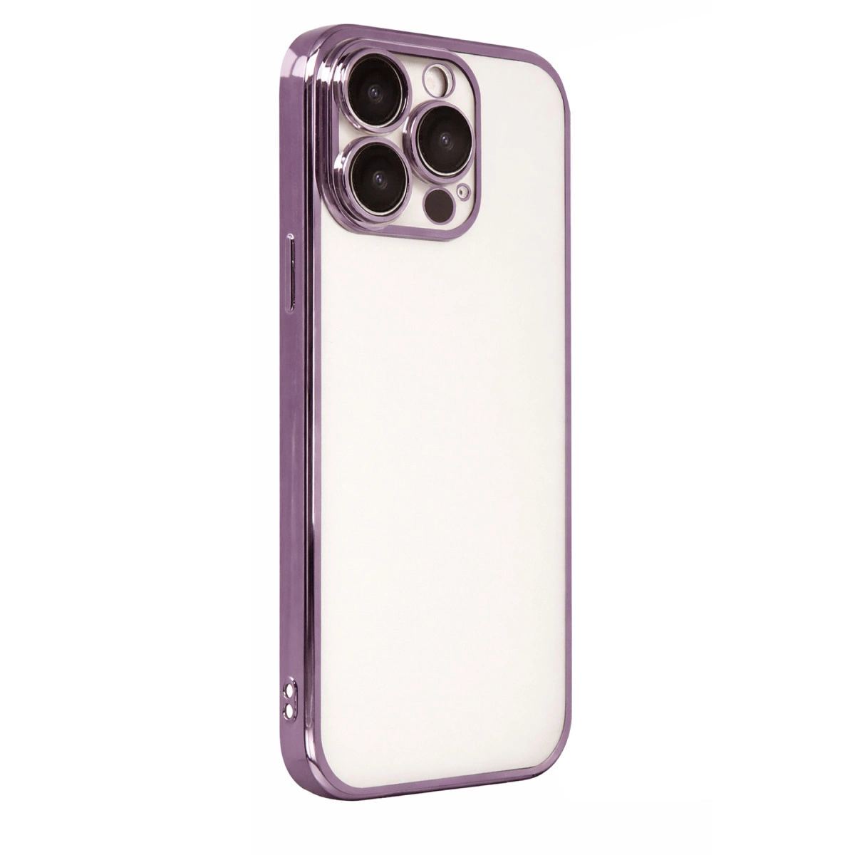 Apple İphone 15 Pro Max Razer Lensli Silikon - Mor
