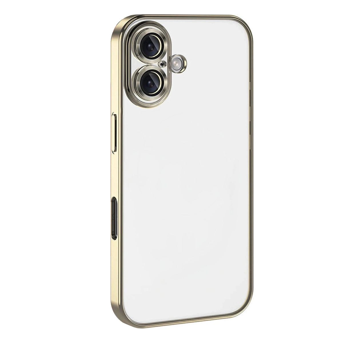 Apple İphone 17 Razer Lensli Silikon - Gold