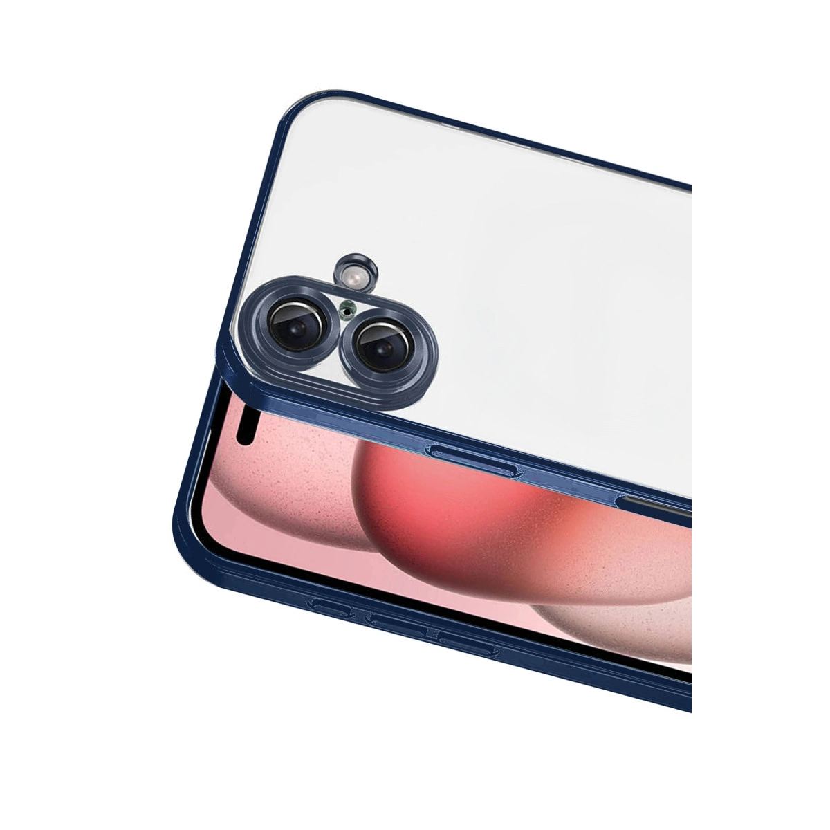 Apple İphone 17 Razer Lensli Silikon - Lacivert