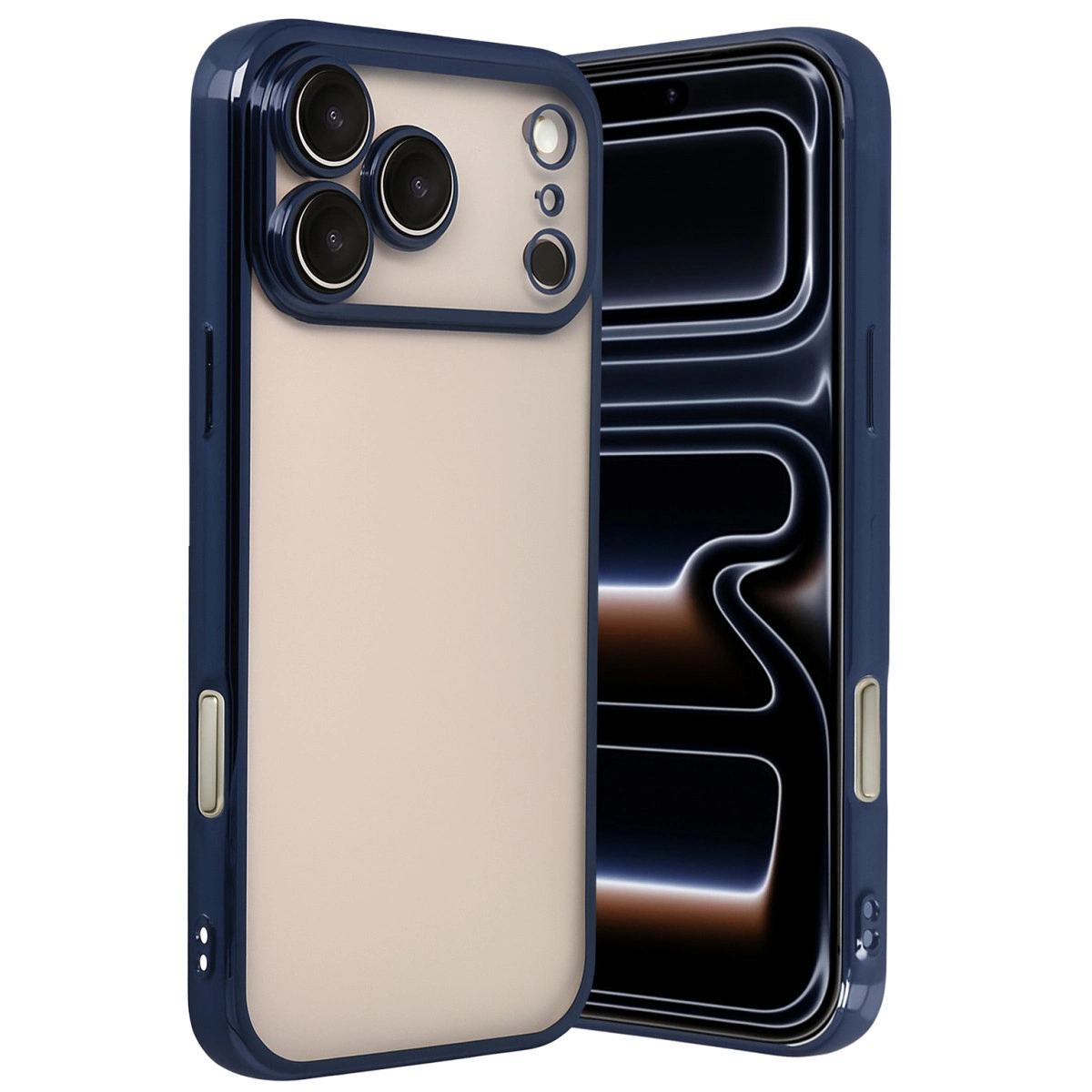 Apple İphone 17 Pro Razer Lensli Silikon - Lacivert