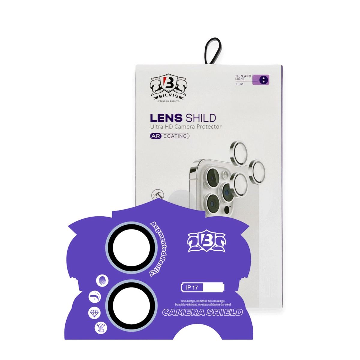 Apple İphone 17 Bilvis Titan Kamera Lens - Açık Mavi