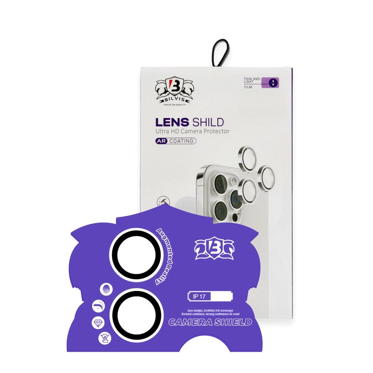 Apple İphone 17 Bilvis Titan Kamera Lens - Gümüş