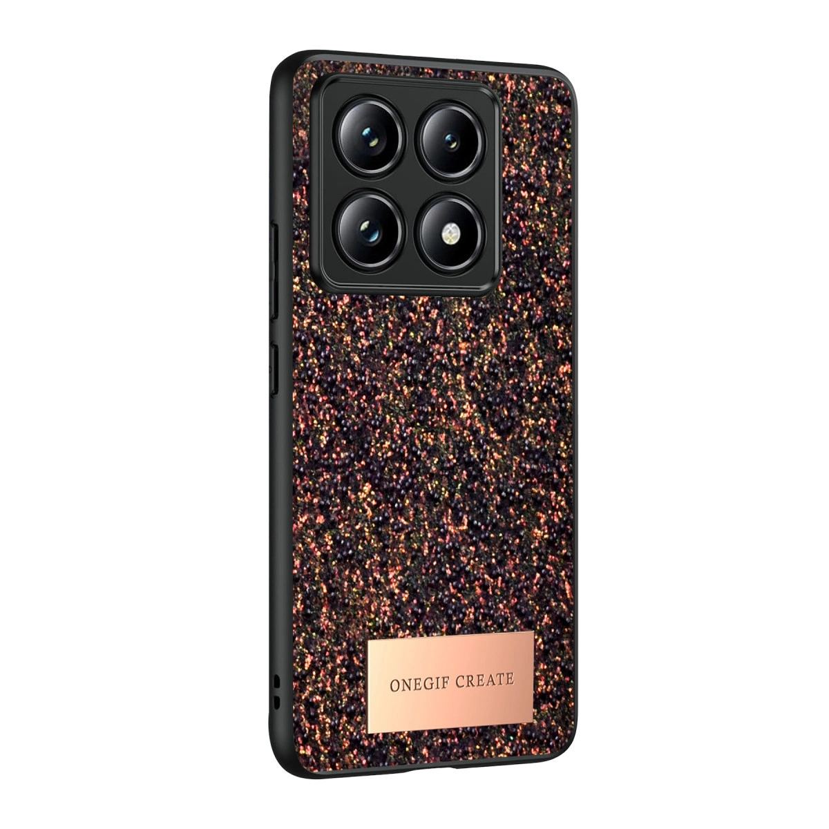 Onegif Xiaomi Mi 14t Pro Bright Simli Kapak - Derin Mor