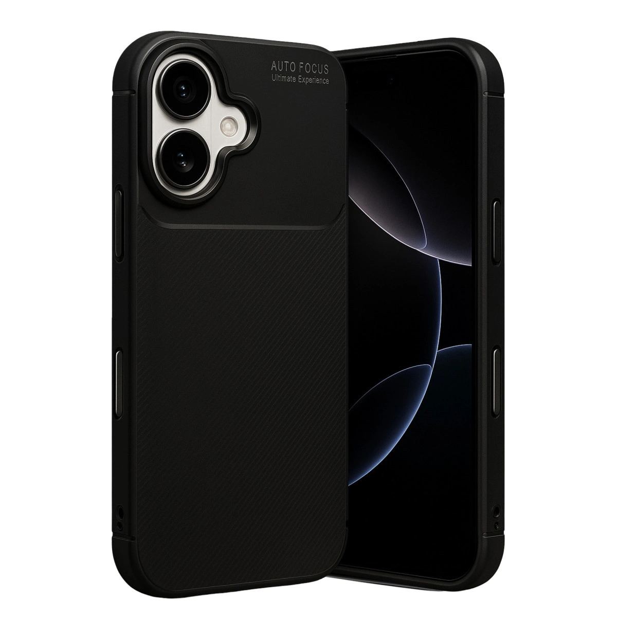 Apple İphone 17 Auto Focus Karbon Kapak - Siyah