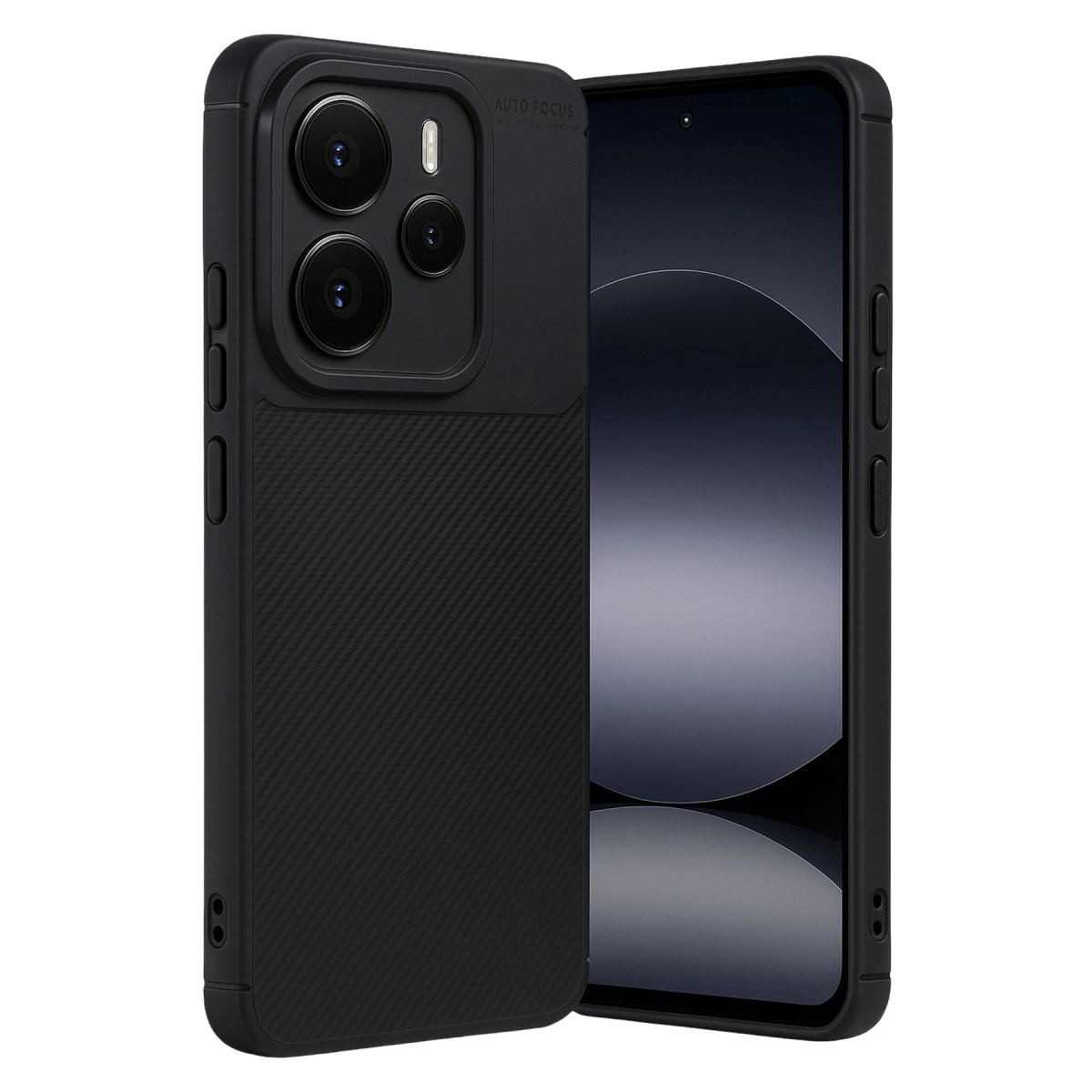 Xiaomi Note 14 5g Auto Focus Karbon Kapak - Siyah