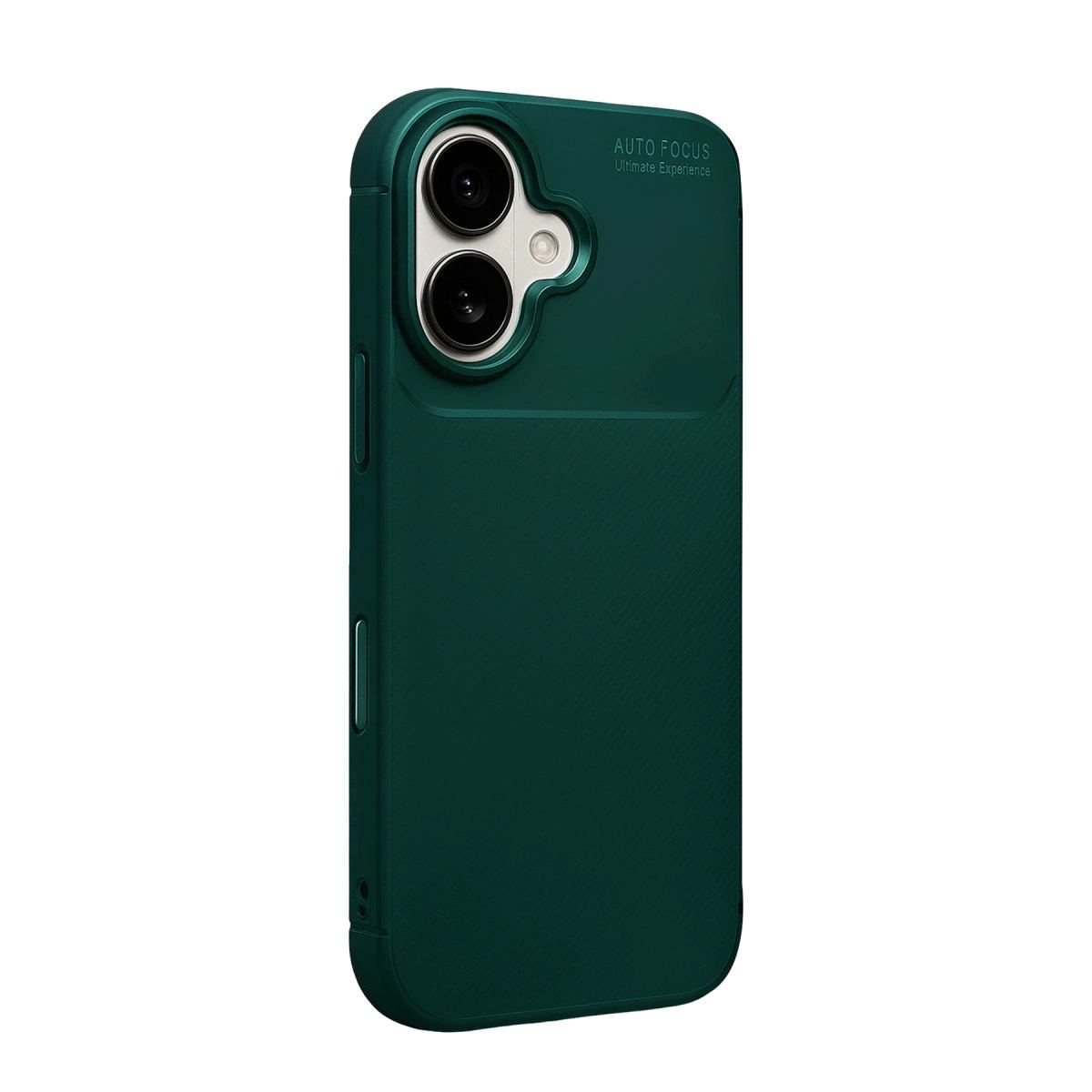 Apple İphone 17 Auto Focus Karbon Kapak - Koyu Yeşil