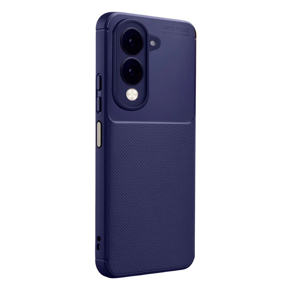 Vivo Y29s Auto Focus Karbon Kapak - Lacivert