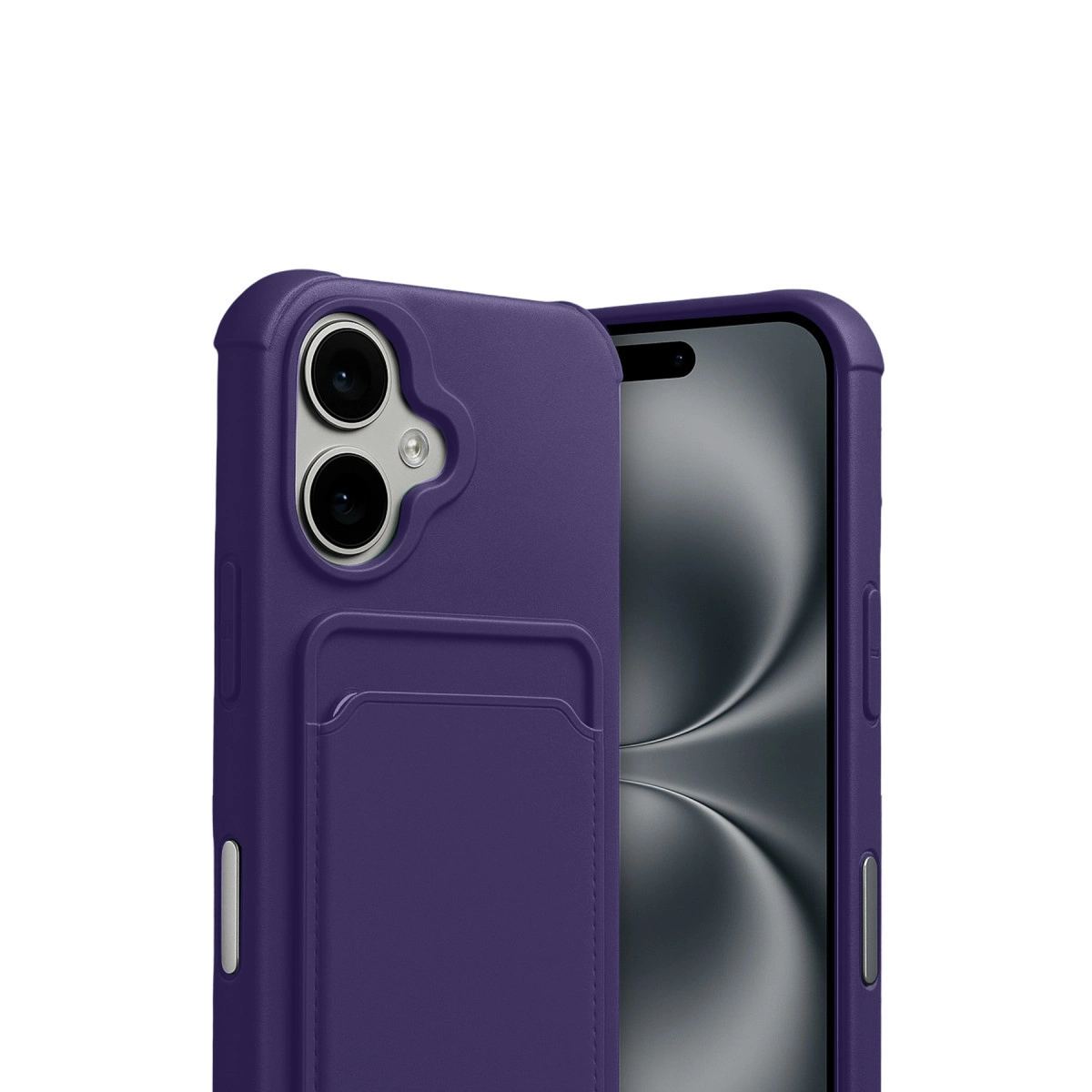 Apple İphone 17 Kelvin Kartvizitli Silikon - Derin Mor