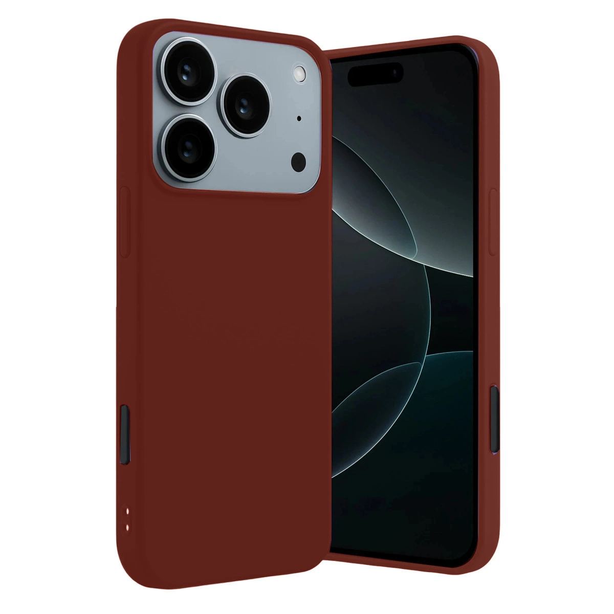 Apple İphone 17 Pro First Silikon - Bordo