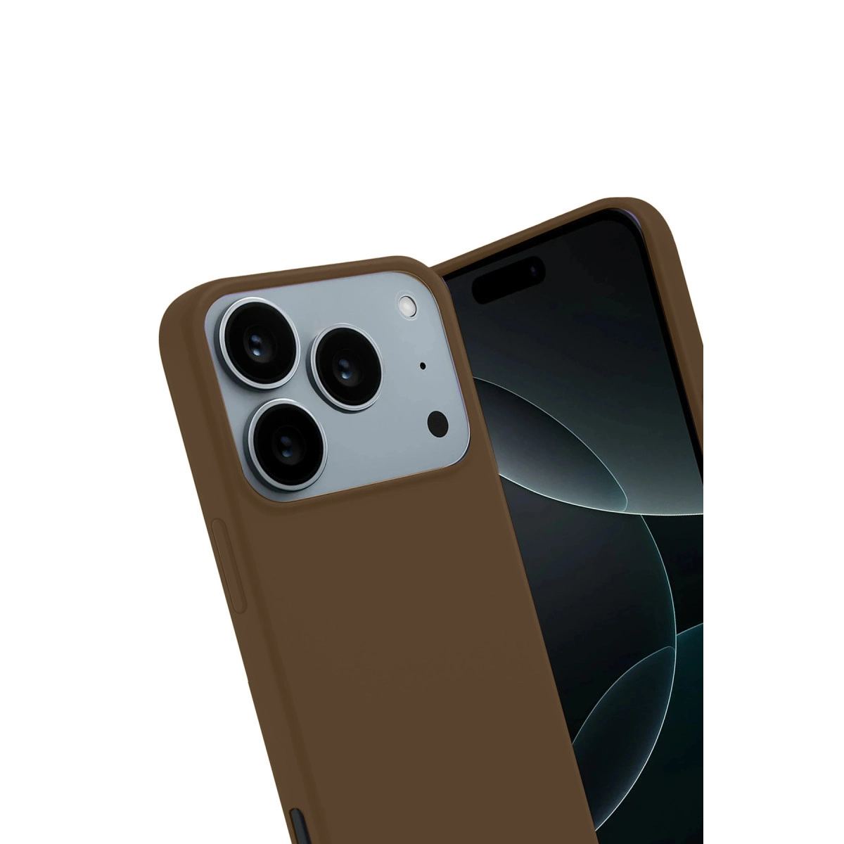 Apple İphone 17 Pro First Silikon - Kahverengi