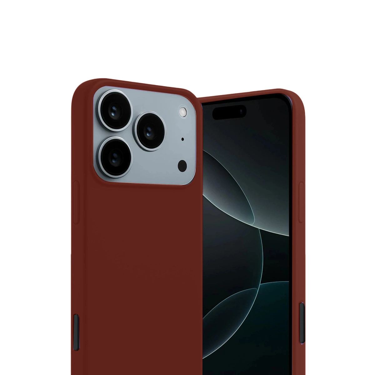 Apple İphone 17 Pro Max First Silikon - Bordo