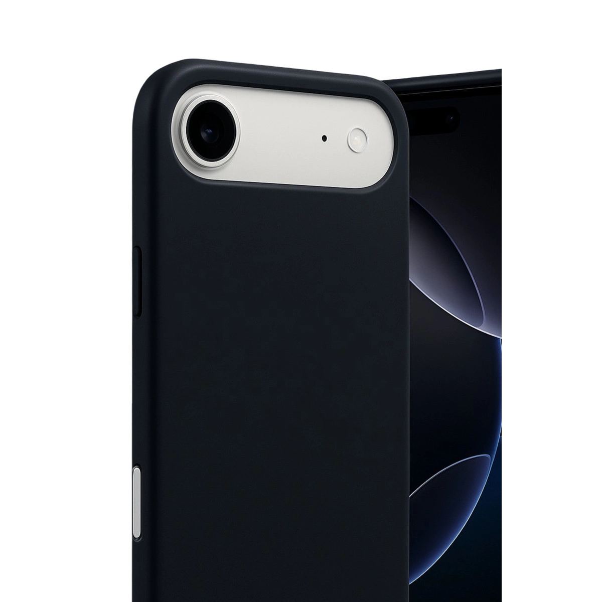 Apple İphone 17 Air Nano İçi Kadife Silikon - Siyah