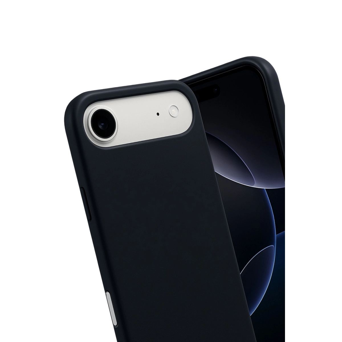 Apple İphone 17 Air Nano İçi Kadife Silikon - Siyah