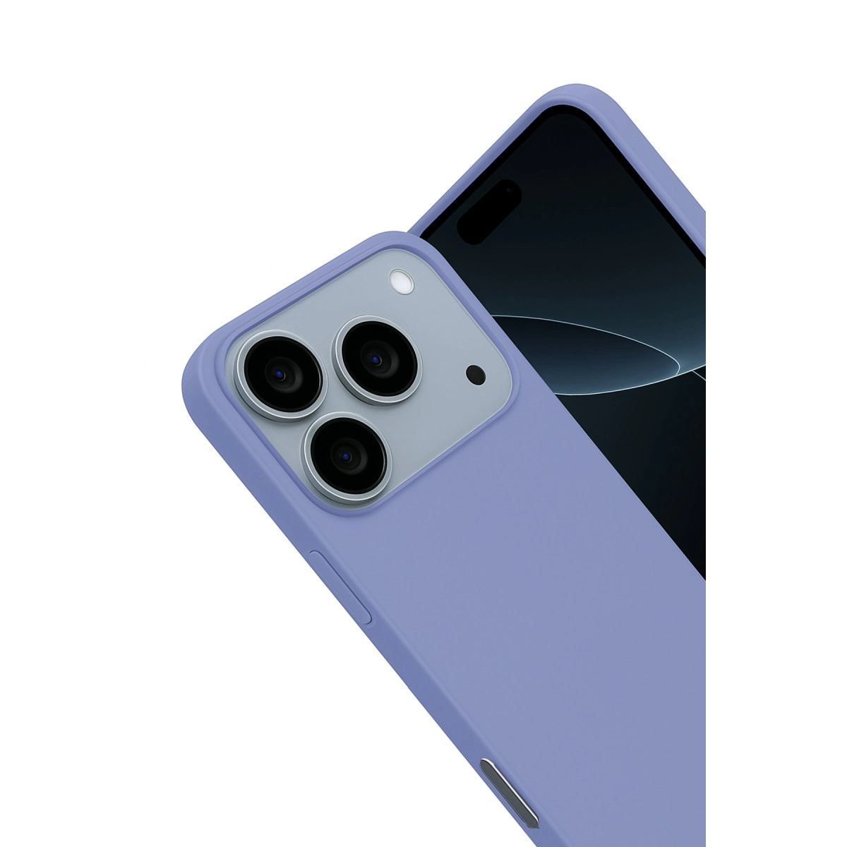 Apple İphone 17 Pro Nano İçi Kadife Silikon - Lila