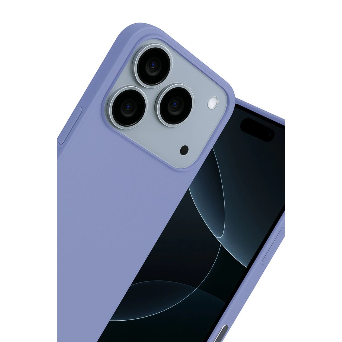 Apple İphone 17 Pro Nano İçi Kadife Silikon - Lila