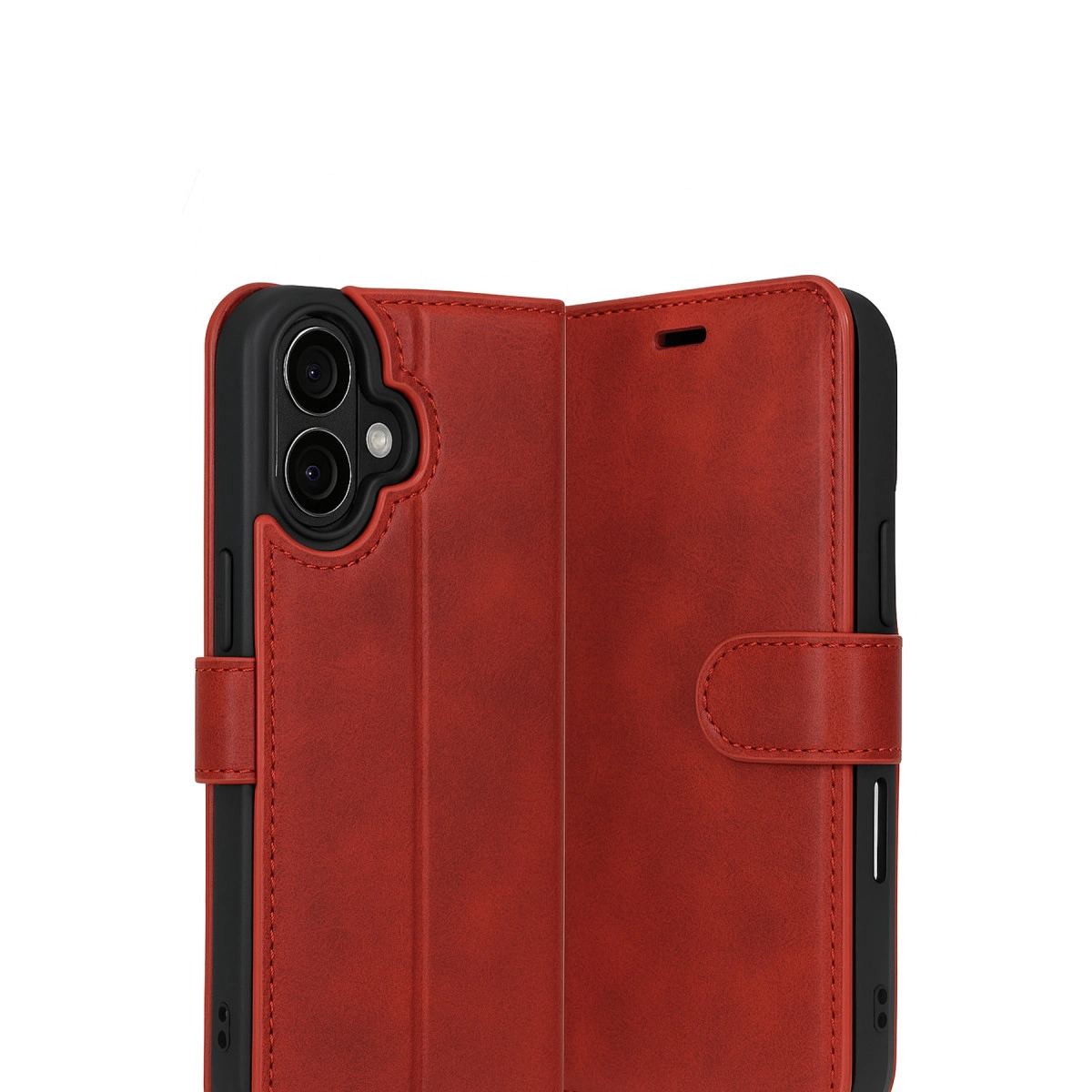 Apple İphone 17 Trend S Plus Kapaklı Kılıf - Kırmızı