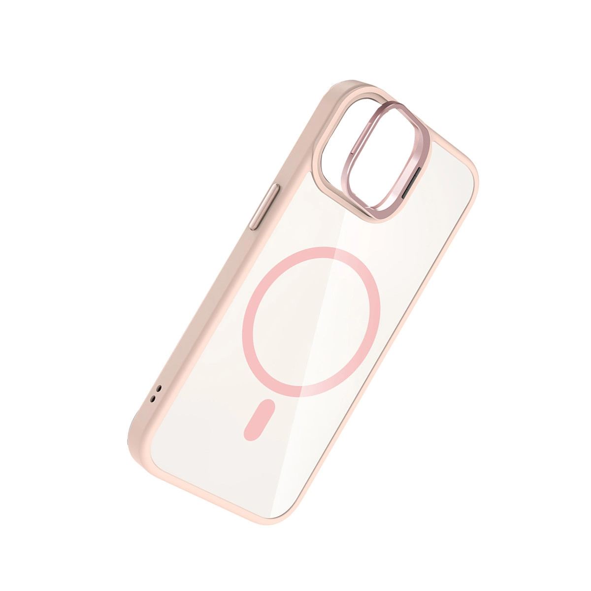 Joko Apple İphone 11 Remim Lensli Magsafe Standlı Kapak - Pembe