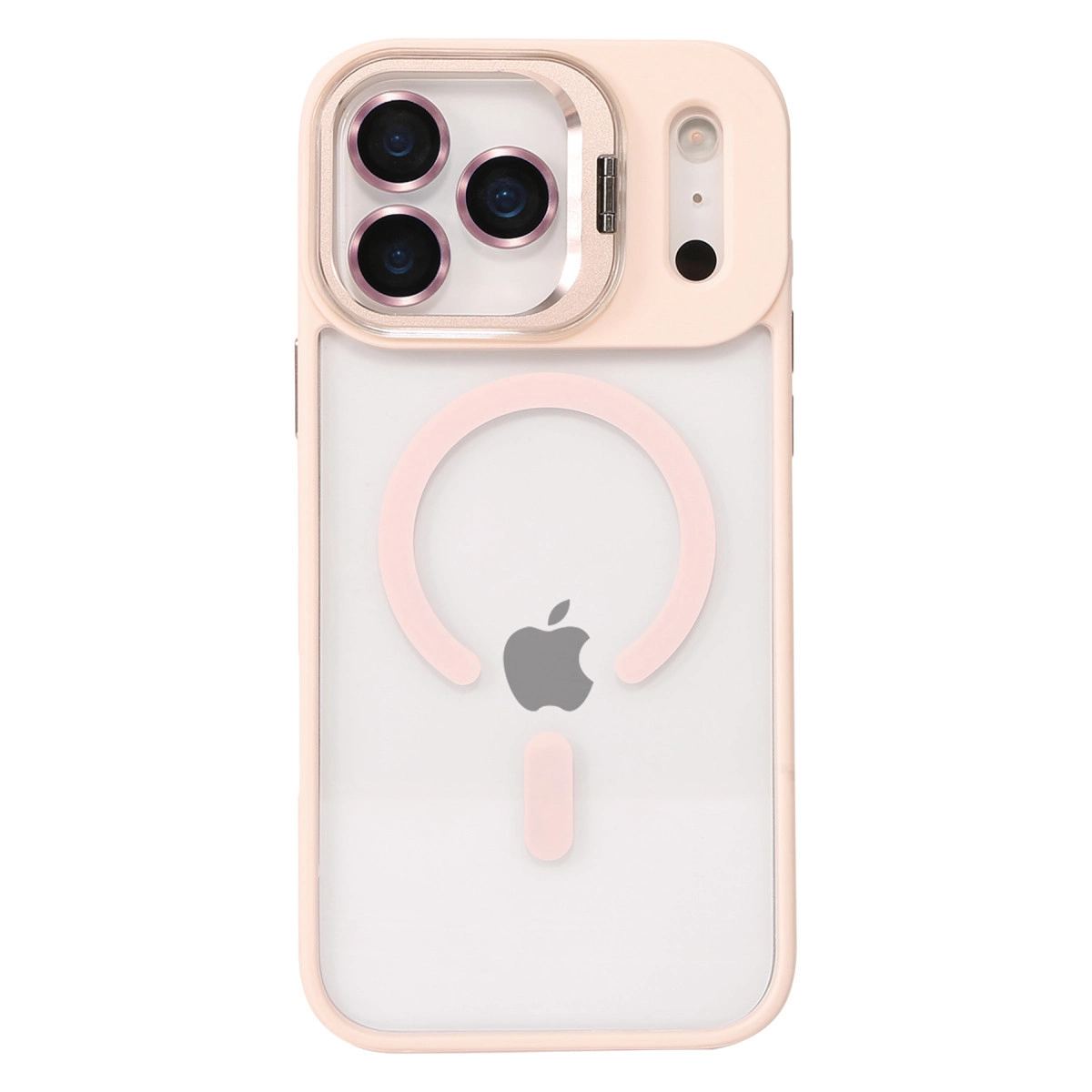 Joko Apple İphone 17 Pro Max Remim Lensli Magsafe Standlı Kapak - Pembe
