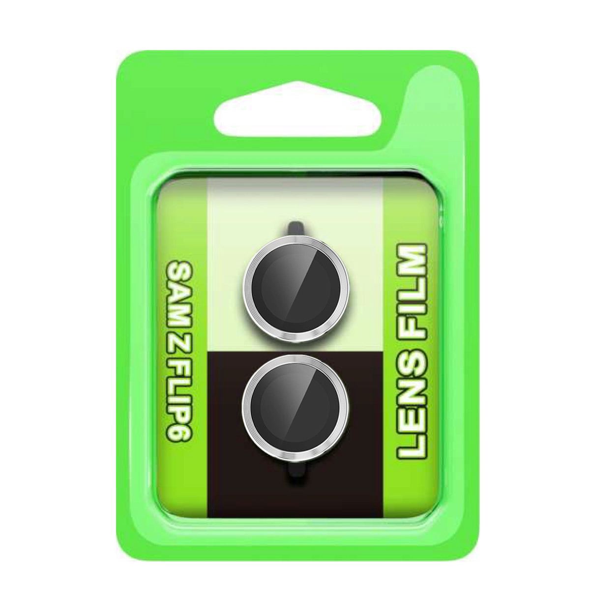 Samsung Galaxy Z Flip 6 Raze Metal Kamera Lens - Gümüş