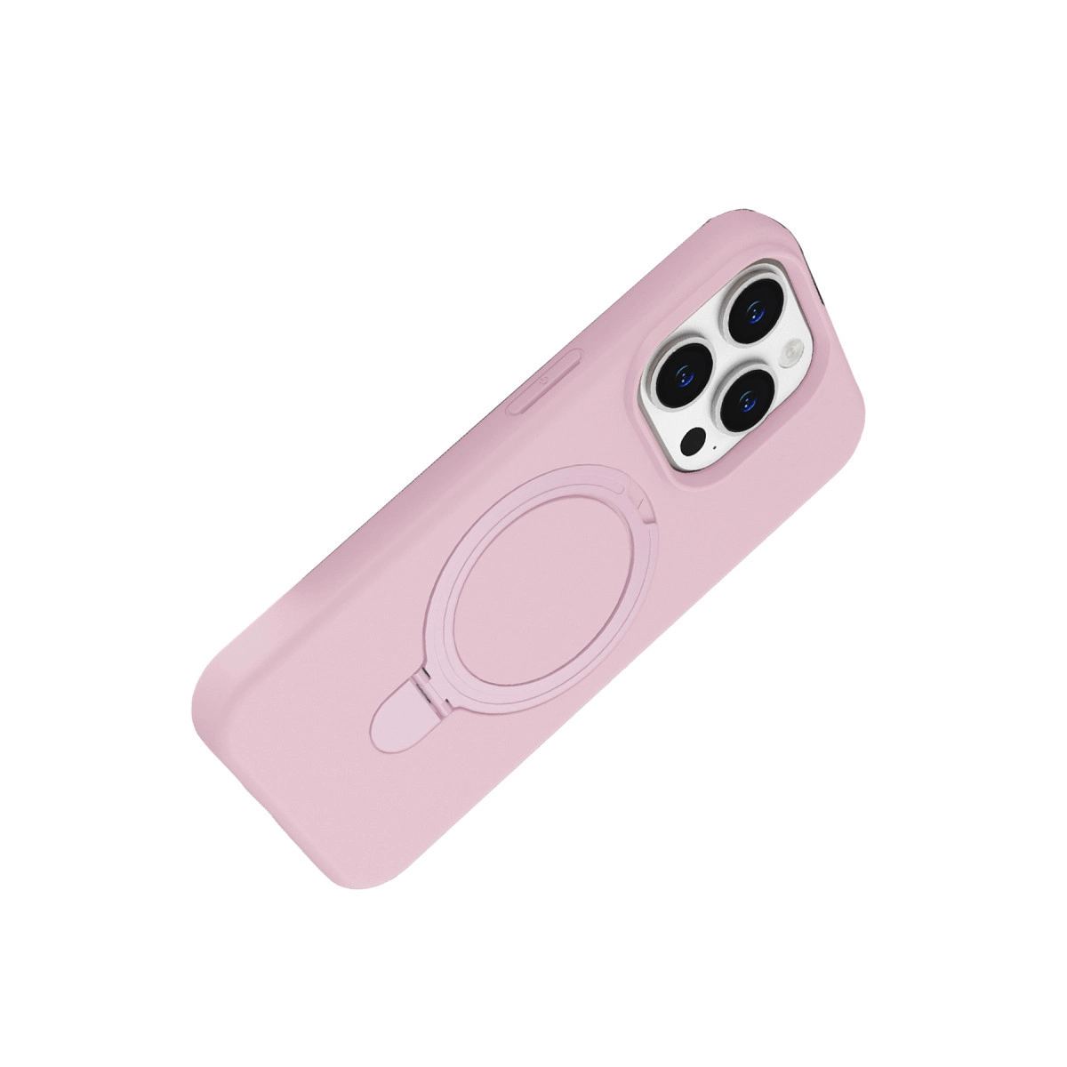 Apple İphone 15 Pro Max Regal Magsafe Standlı Kapak - Açık Pembe