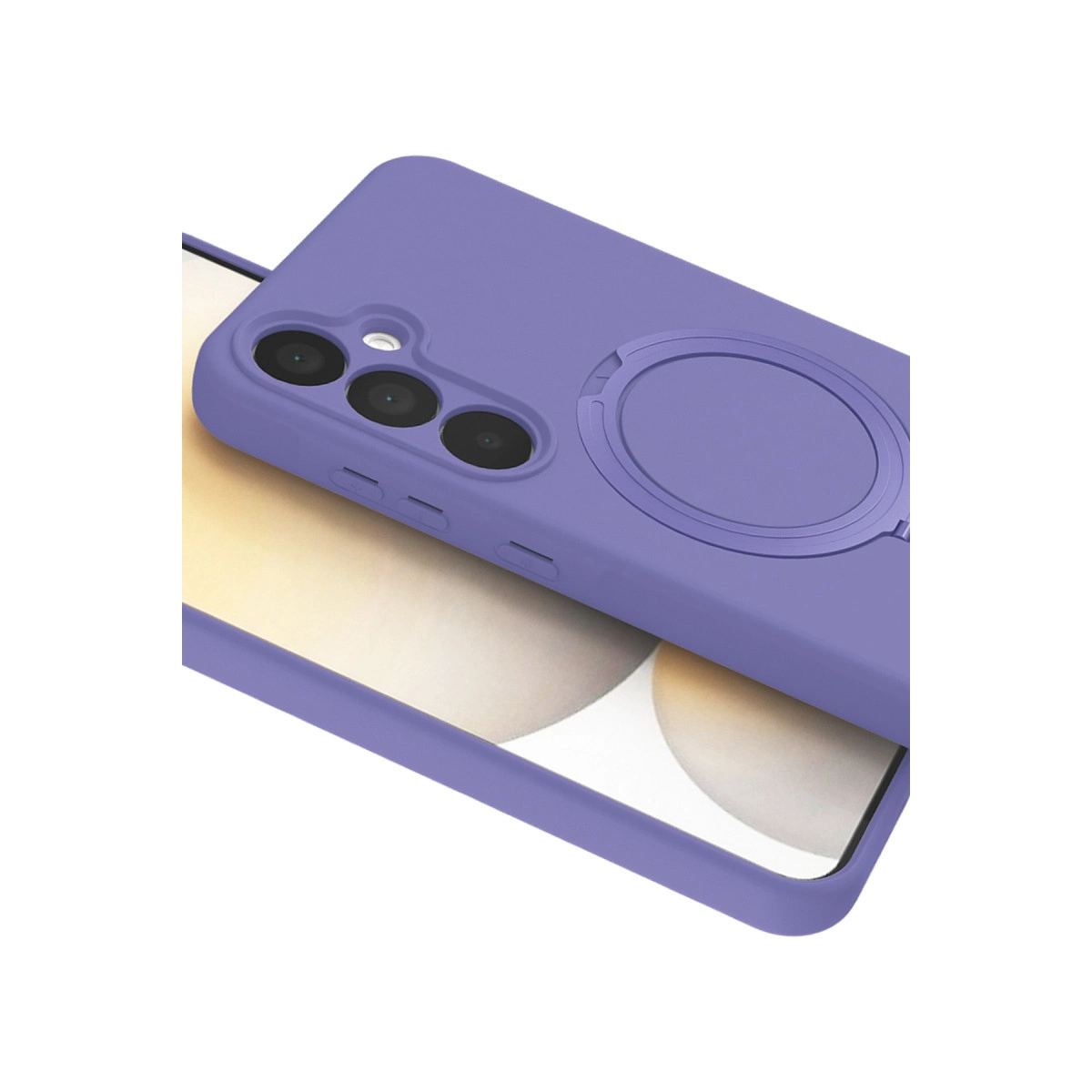 Samsung Galaxy A15 4g Regal Magsafe Standlı Kapak - Lila