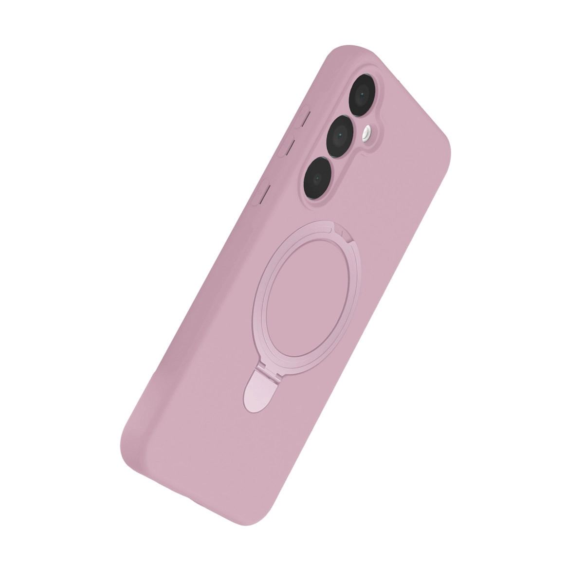 Samsung Galaxy A25 5g Regal Magsafe Standlı Kapak - Açık Pembe