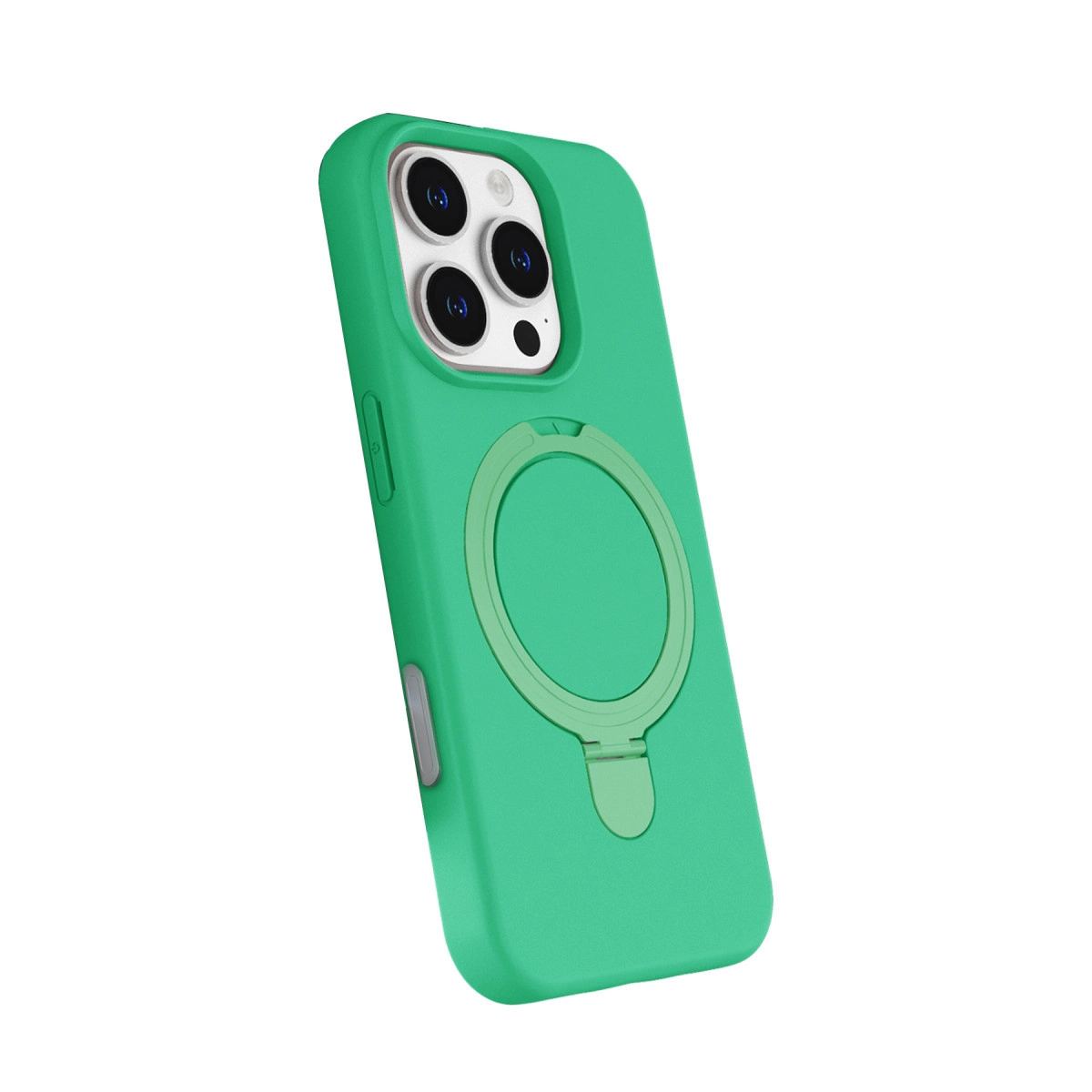 Apple İphone 16 Pro Regal Magsafe Standlı Kapak - Yeşil