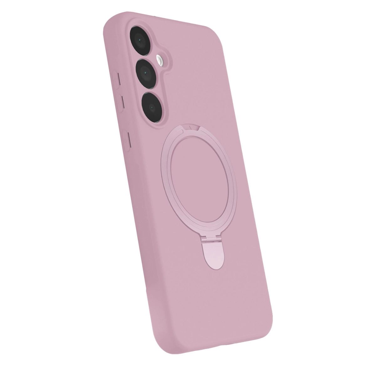 Samsung Galaxy A35 5g Regal Magsafe Standlı Kapak - Açık Pembe
