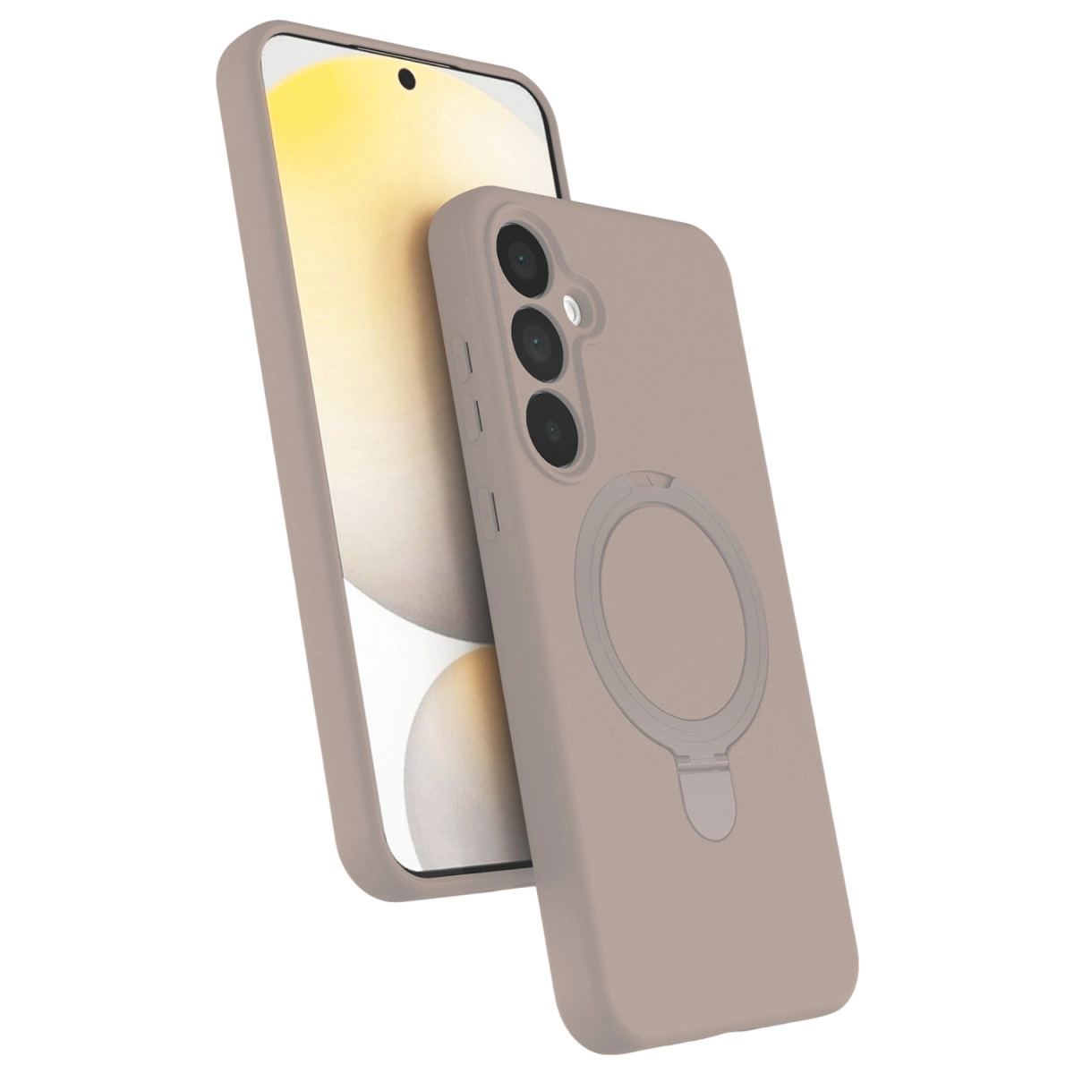 Samsung Galaxy A35 5g Regal Magsafe Standlı Kapak - Çöl Titanyum