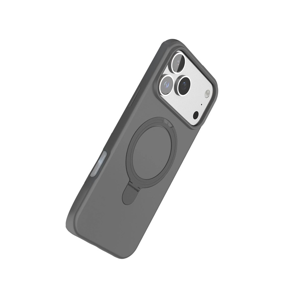 Apple İphone 17 Pro Regal Magsafe Standlı Kapak - Titan Gri