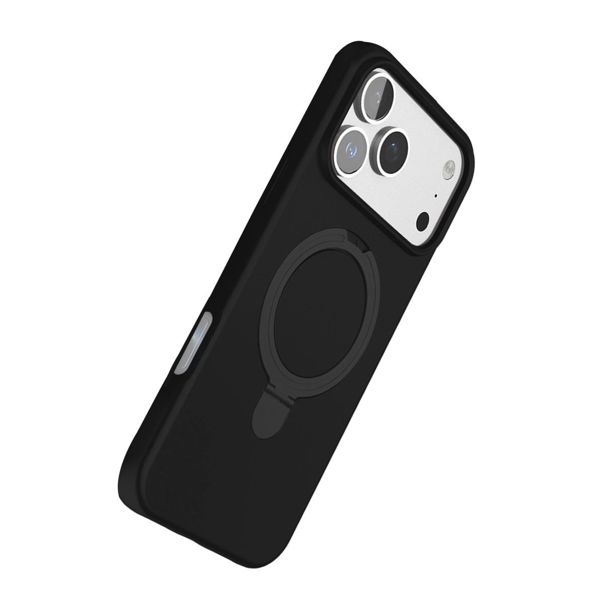 Apple İphone 17 Pro Max Regal Magsafe Standlı Kapak - Siyah