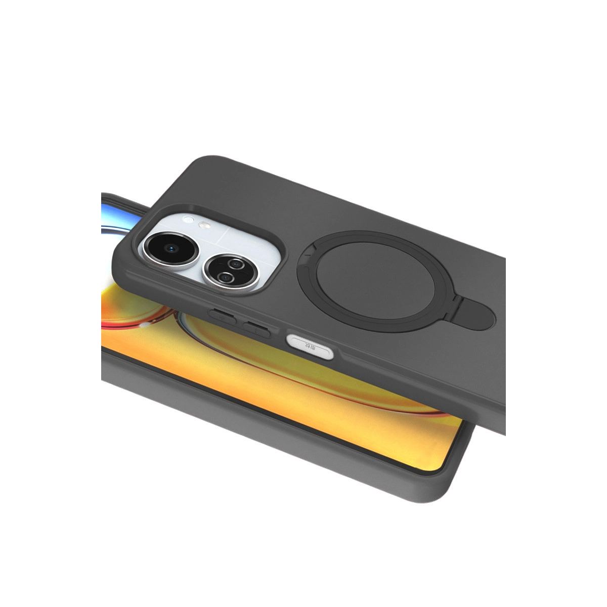 Xiaomi Redmi 13c Regal Magsafe Standlı Kapak - Titan Gri