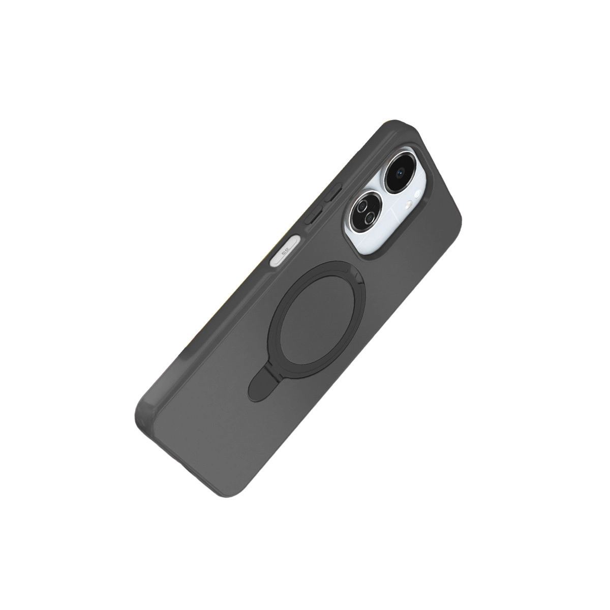 Xiaomi Redmi 13c Regal Magsafe Standlı Kapak - Titan Gri